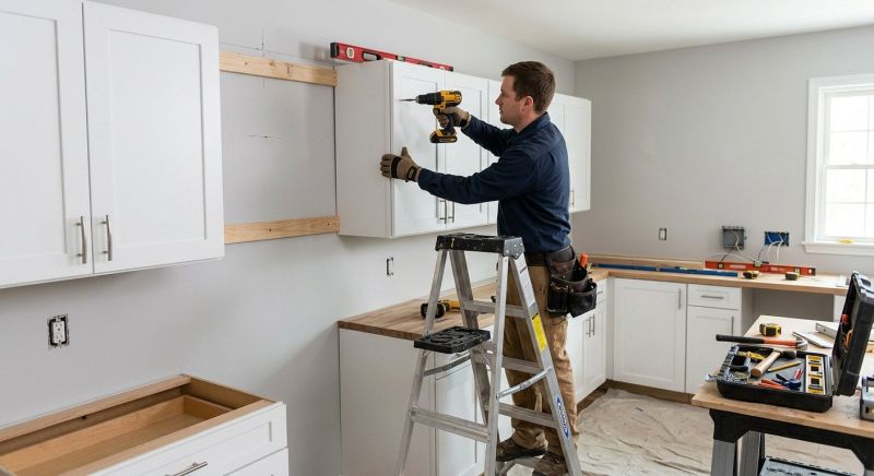 Wood Cabinet Installation in Carmel, IN