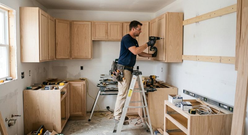 Wood Cabinet Installation in Carmel, IN